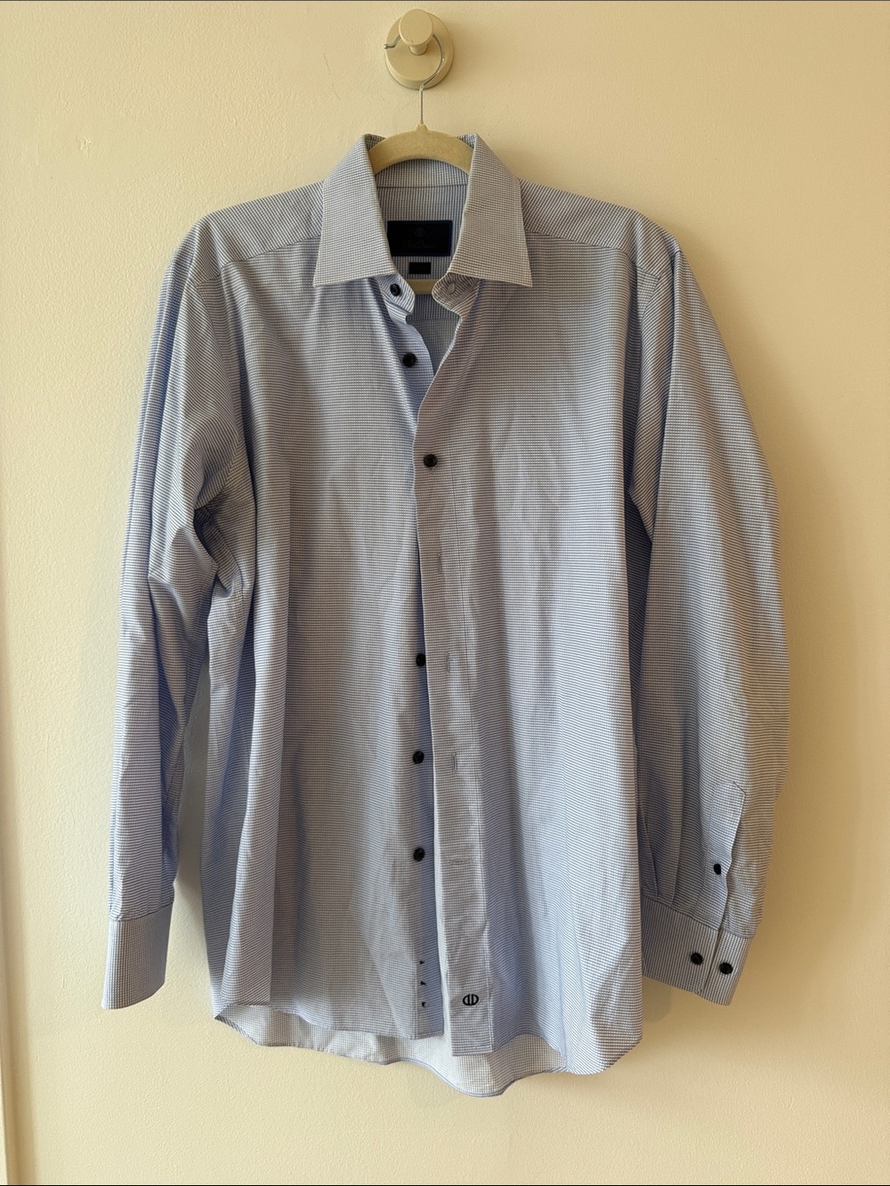 David Donahue Light Blue Men's Dress Shirt